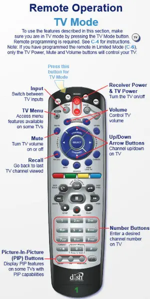 How do you program a DirectTV remote to recognize a TV?