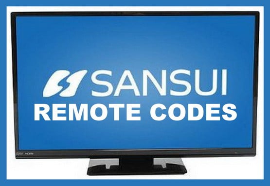 sansui tv remote codes universal remotes