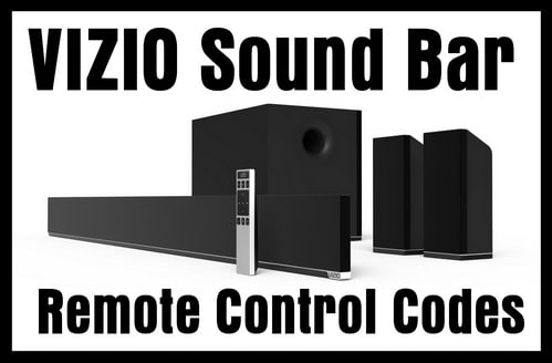 Vizio Soundbar Remote Control Codes | Codes For Universal Remotes