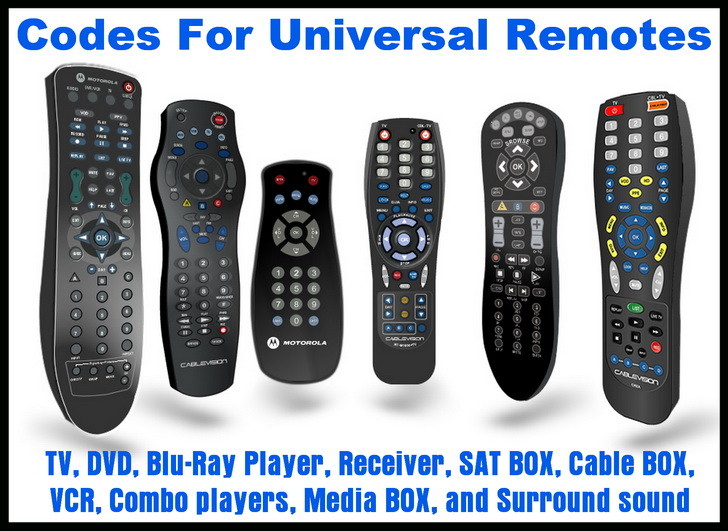 Remote Control Codes - Codes For Universal Remotes
