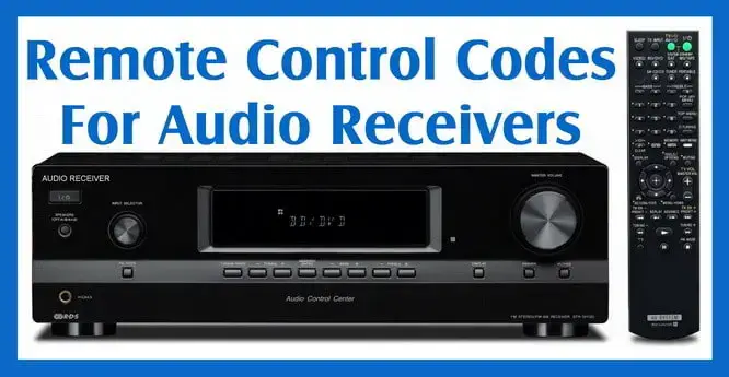 Remote Control Codes For Stereo Audio Receivers Codes For Universal Remotes