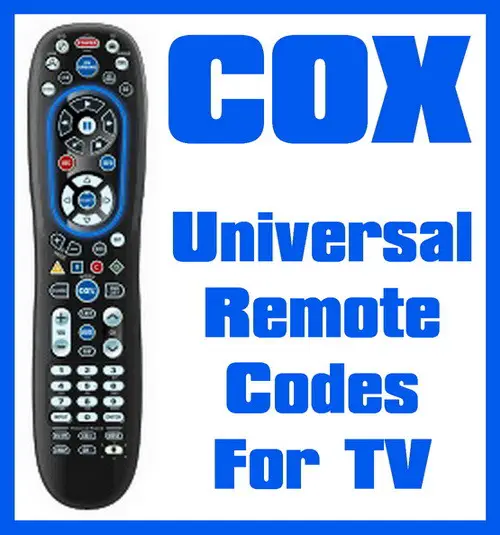 COX remote codes