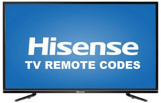 hisense tv remote codes