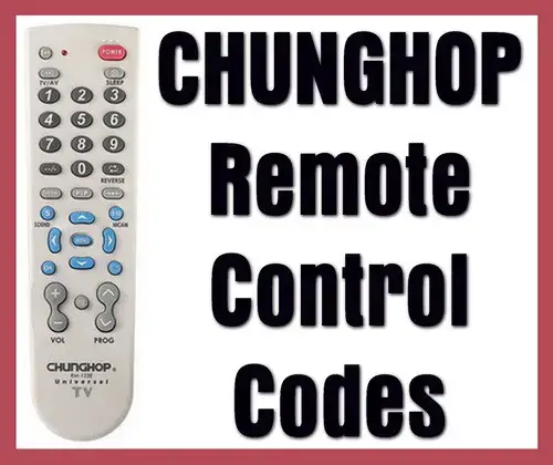 Chunghop Universal Remote Control Codes Codes For Universal Remotes