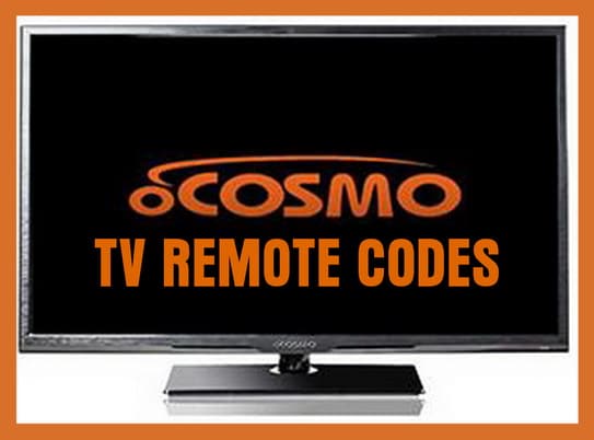 oCosmo TV remote codes