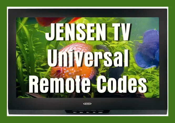 Jensen TV Universal Remote Codes