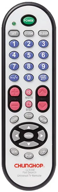 Chunghop remote Q-X33E TV Remote Controller