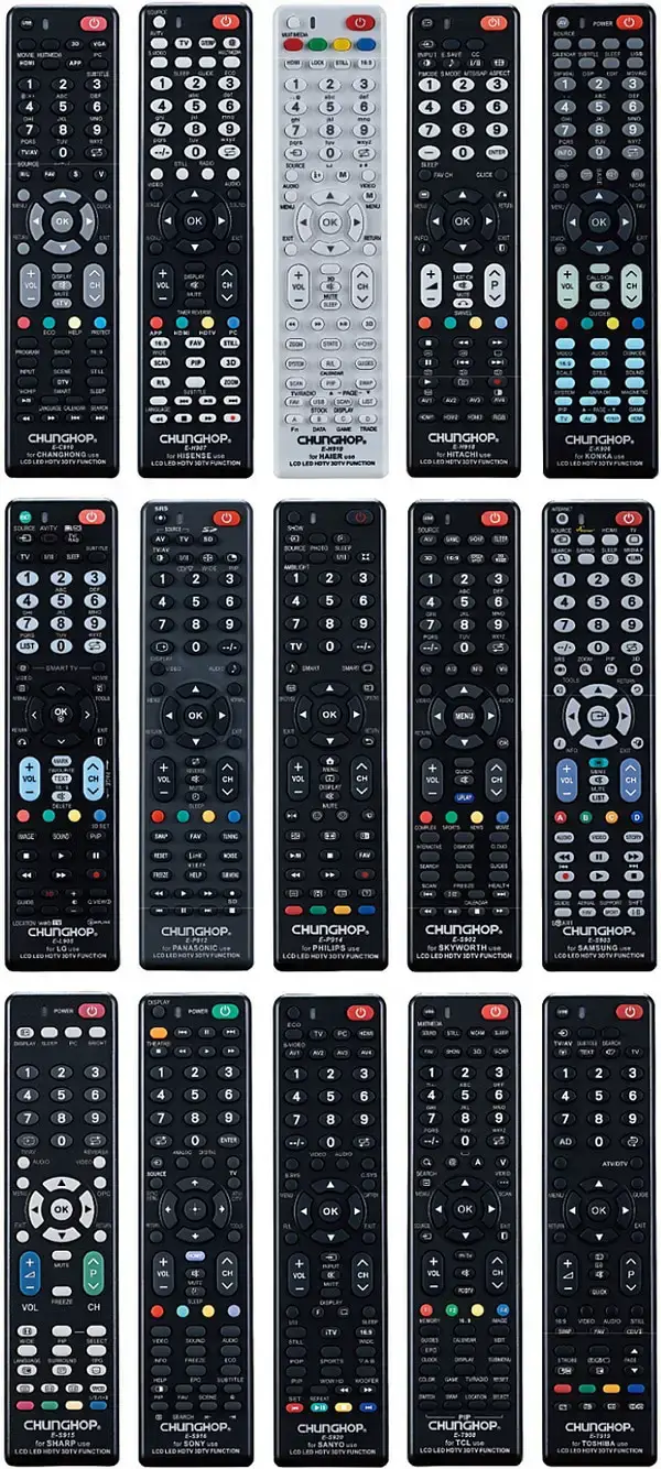 Chunghop universal remote controls