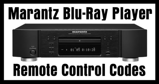 Marantz Blu-Ray Player Remote Codes