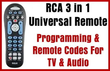 Rca 3 In 1 Universal Remote Programming Remote Codes For Tv Audio Codes For Universal Remotes