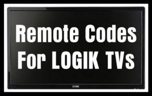 Universal Remote Codes For Logik Tv