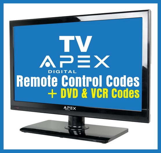 Remote Control Codes For APEX TVs