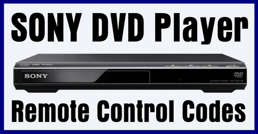 Remote Control Codes For SONY DVD Players
