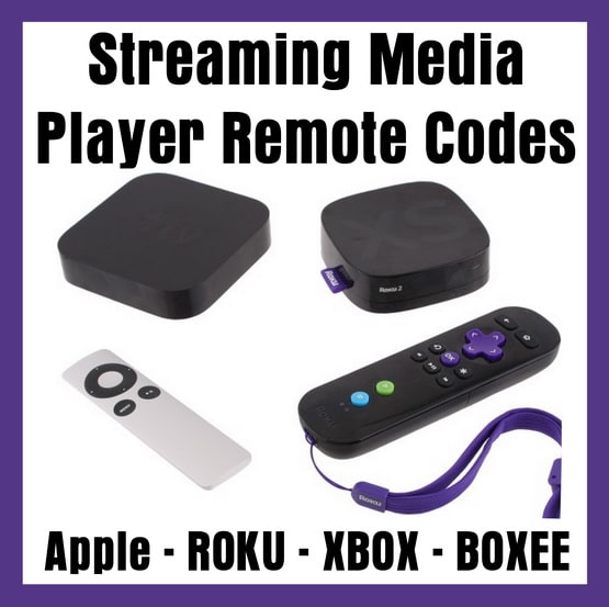 Streaming Media Player Remote Codes
