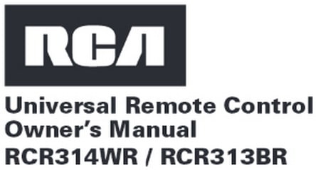 rca rcr313br universal 3 device remote control manual