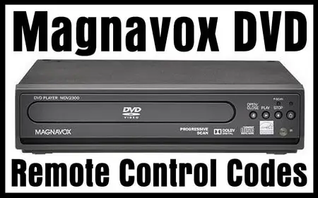 Magnavox DVD Remote Control Codes