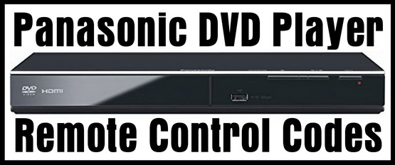 Panasonic DVD Player Remote Control Codes