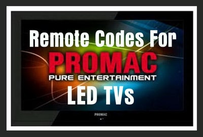 Promac TV Remote Codes