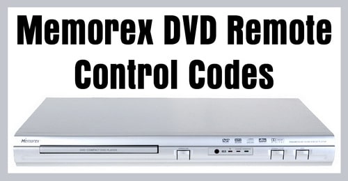 Remote Codes For Memorex DVD Players