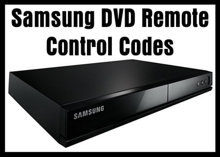 Vooroordeel binding Imperialisme Samsung DVD Remote Control Codes - Codes For Universal Remotes