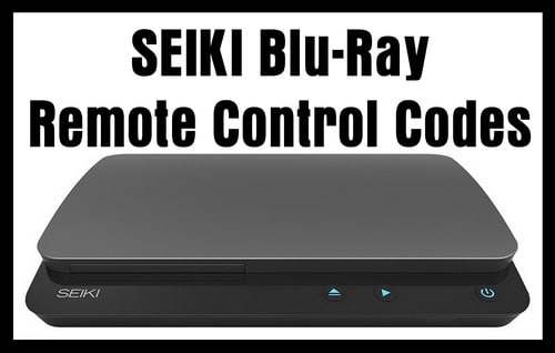 SEIKI Blu-Ray Player Remote Control Codes