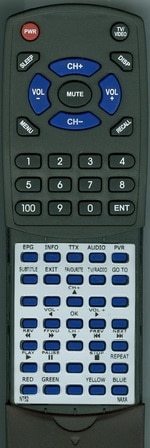 Replacement Remote Control for NAXA NT52, NT-52, RTNT52, NT-53, and NT53