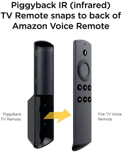 TV Remote Add on for Fire TV Alexa Voice Remote - Control your TV directly from your Fire TV remote