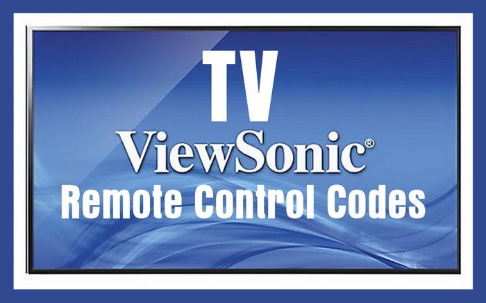 ViewSonic TV Remote Control Codes