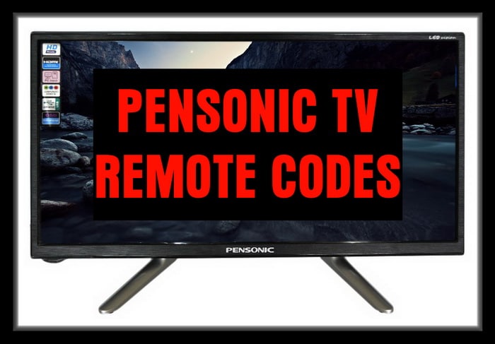 Pensonic TV Remote Control Codes