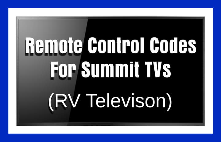 SUMMIT tv remote codes